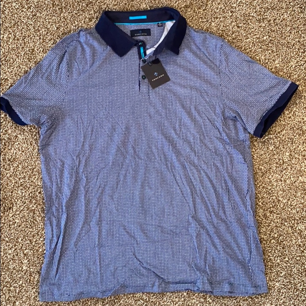 NWT TOSCANO MENS SIZE XL POLO SHIRT.